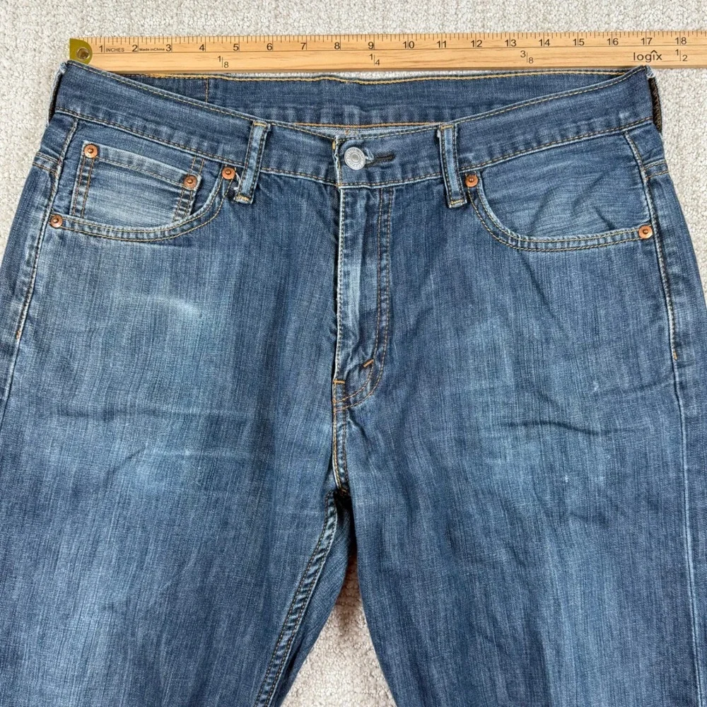 Levi's 569 Mens 34x32 (Actual 34x30) Loose Straight Leg Denim Blue Jeans Baggy